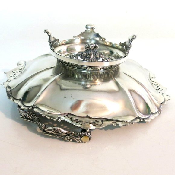 Antique - The Meridan Silver Plate Co. 01663 Bridal Basket - Silver Plate - Picture 11 of 14